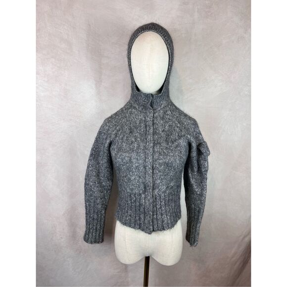 Y2K Gray Mohair & Angora Wool Blend Sweater - Picture 2 of 10